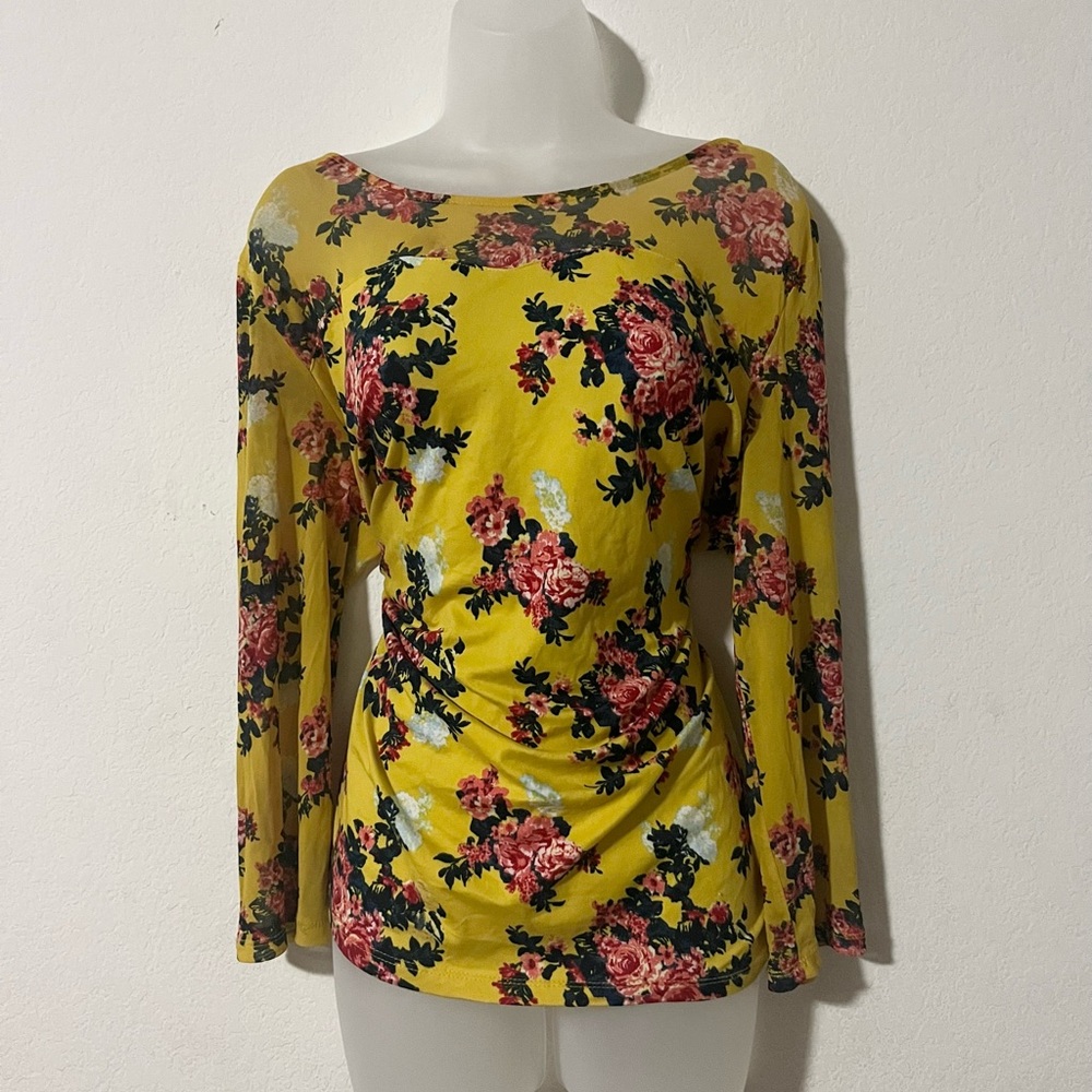 Floral Yellow Women's Top